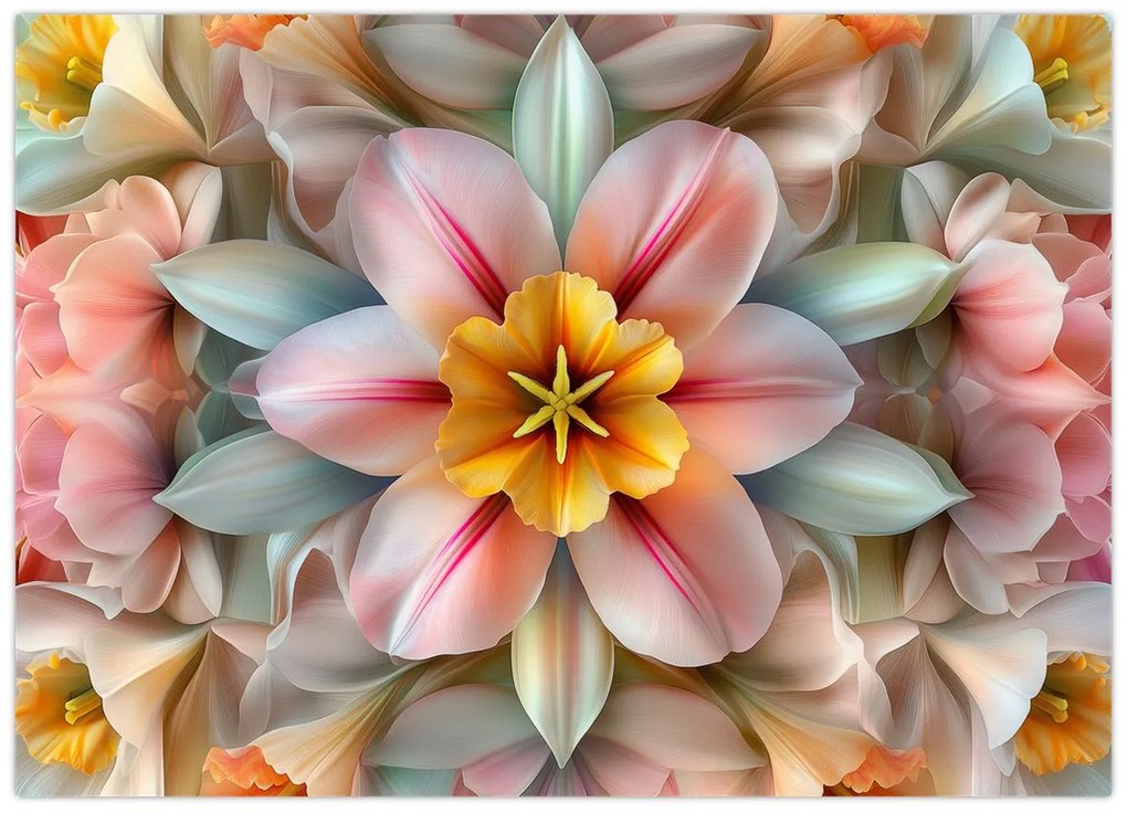 Tablou - Floare caleidoscopică (70x50 cm)