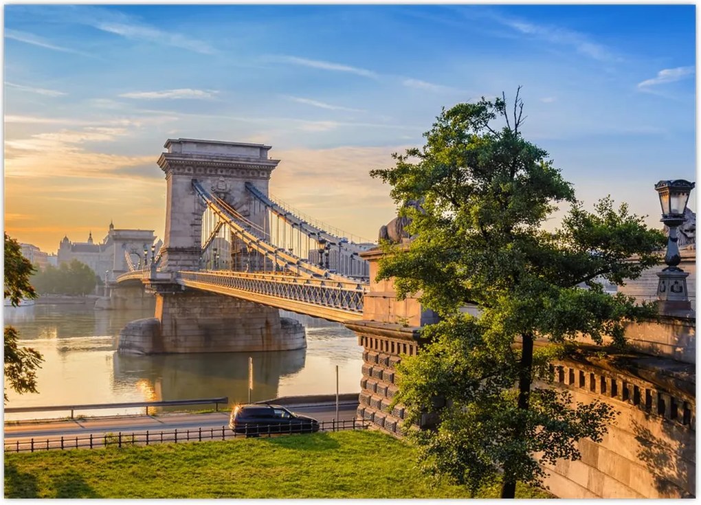 Tablou - Pod peste râu, Budapesta, Ungaria (70x50 cm)