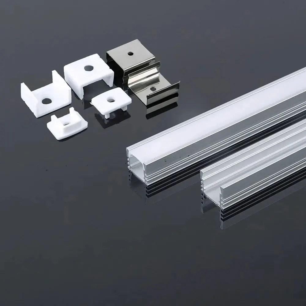 Profil Banda LED, Aplicat (PT), Aluminiu + Alb Mat, 2m