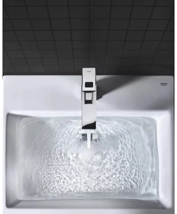 Baterie lavoar cu ventil pop-up, Grohe Eurocube M, crom, 23445000