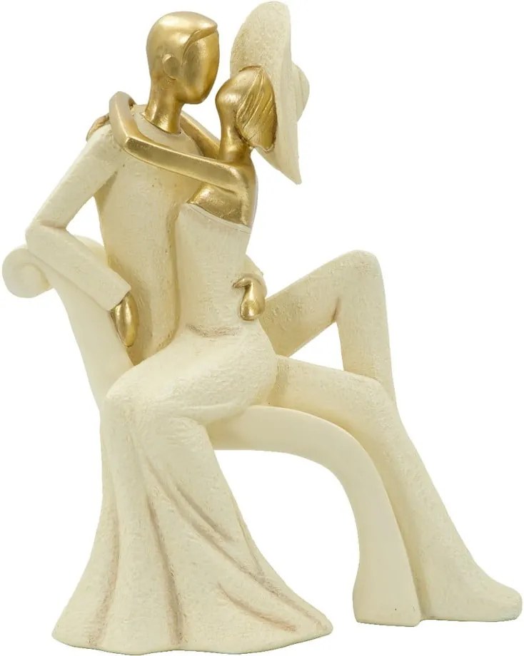Statuetă decorativă cu detalii aurii Mauro Ferretti Coppia