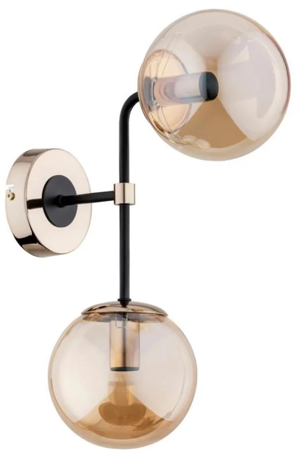 Aplica de perete TRANSFORMERS 2xE14/40W/230V aurie