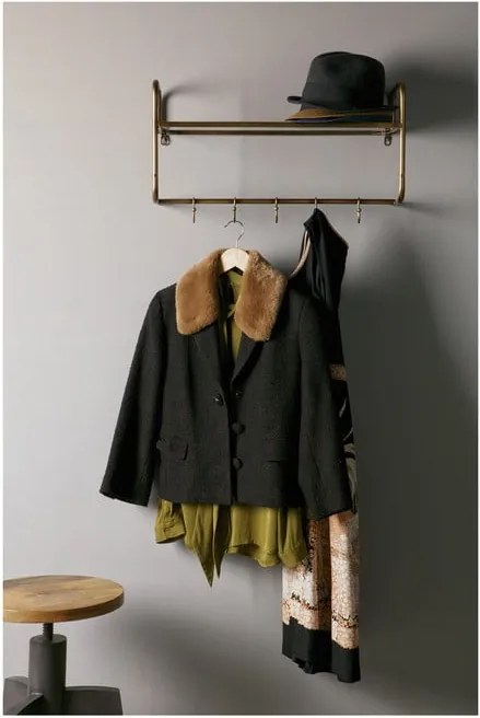 Cuier de perete cu raft BePureHome Hatstand