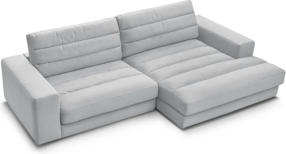 Colțar gri deschis cu tapițerie din catifea (cu colț pe partea dreaptă/cu șezlong) Sierra – Bobochic Paris