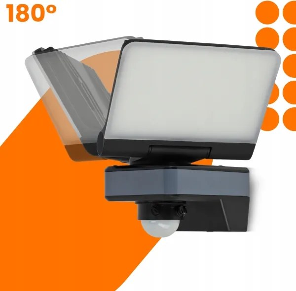 Reflector LED cu senzor de mișcare și de amurg LED/24W/230V 4200K IP54 negru