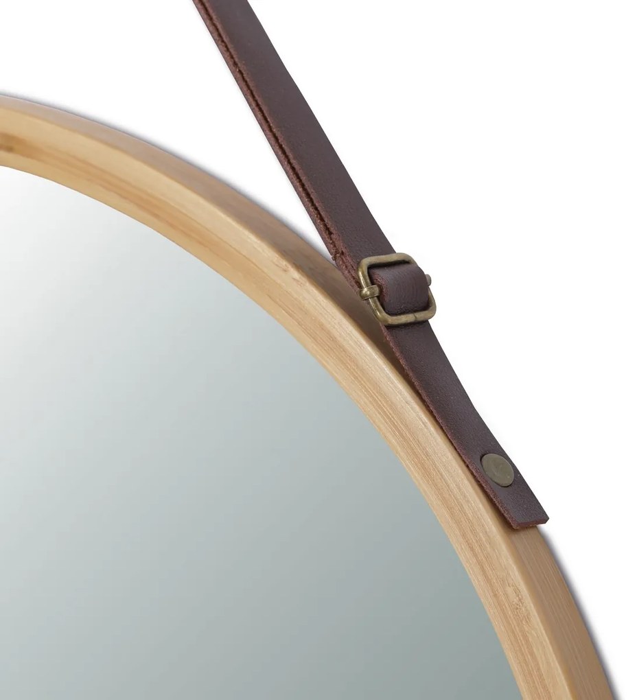 Oglinda de perete B053 NAT, bambus