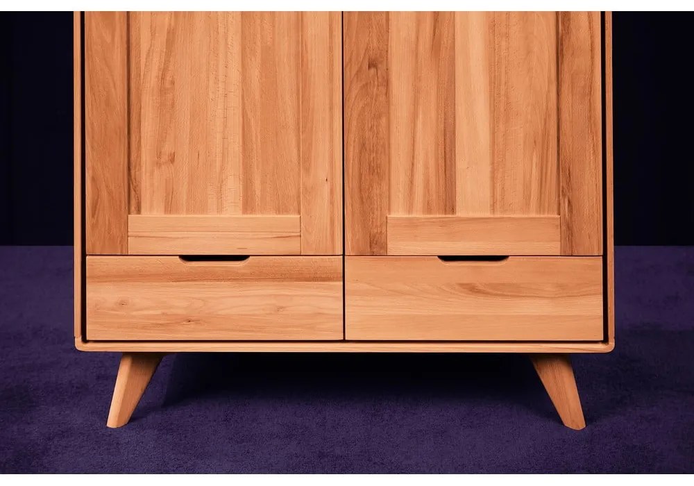 Dulap din lemn de fag 90x180 cm Greg - The Beds