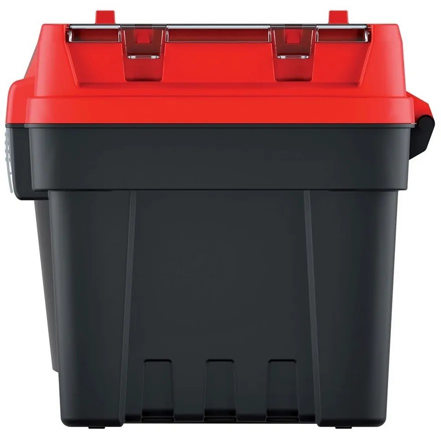 Cutie pentru scule cu încuietori din aluminiu 47,6 × 26 × 25,6 cm, despărțitori, roșu