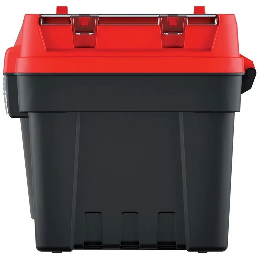 Cutie pentru scule cu încuietori din aluminiu 47,6 × 26 × 25,6 cm, despărțitori, roșu