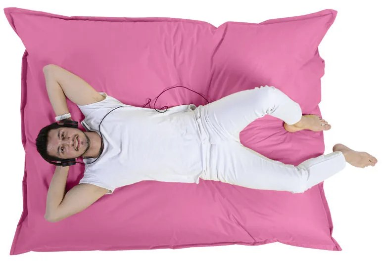 Fotoliu puf pentru grădină Giant Cushion 140x180 - Pink