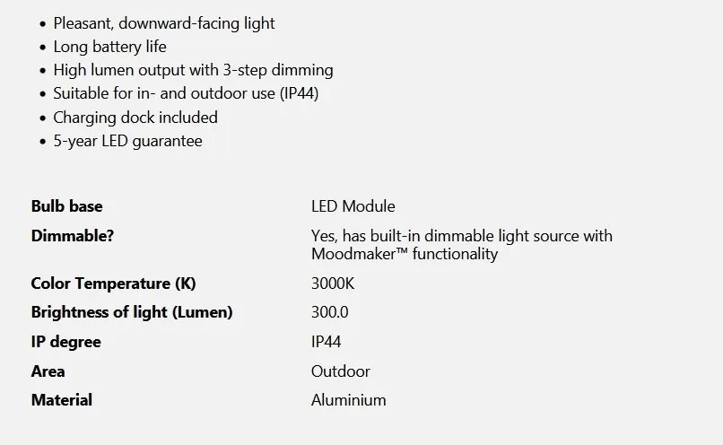 Veioza LED portabila de exterior design nordic IP44 Ellen To-Go Battery verde