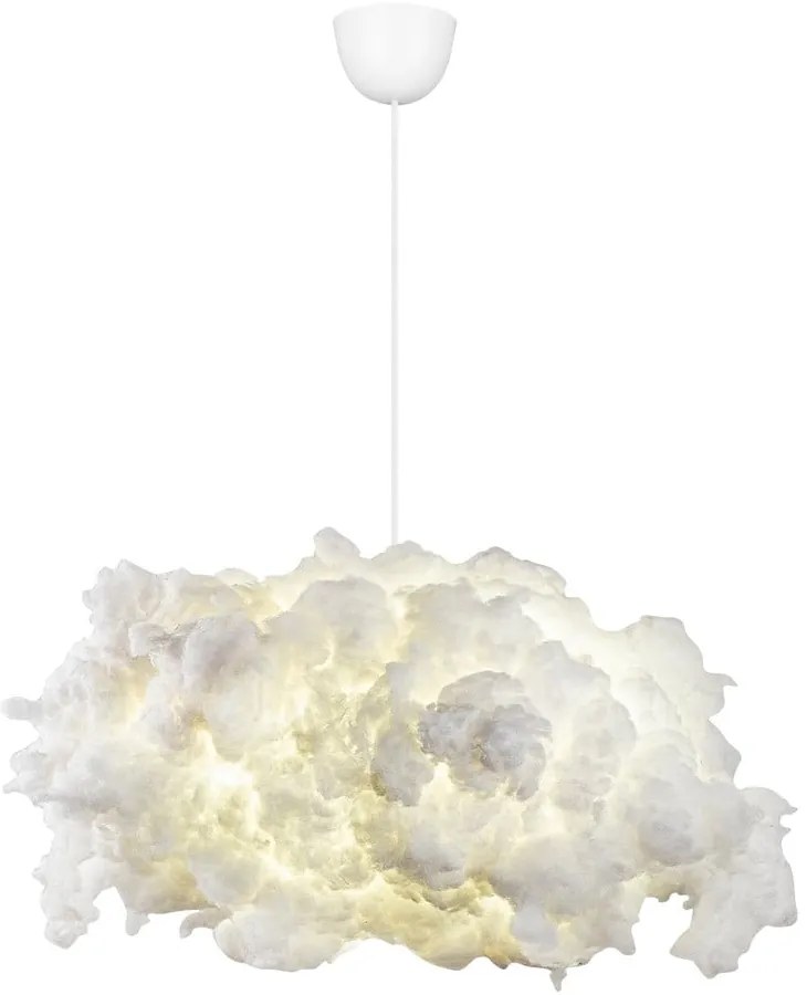 Lustră albă cu abajur textil Serenity – Opviq lights