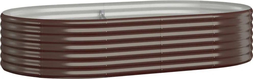 vidaXL Strat înălțat grădină 175x100x36 cm oțel galvanizat