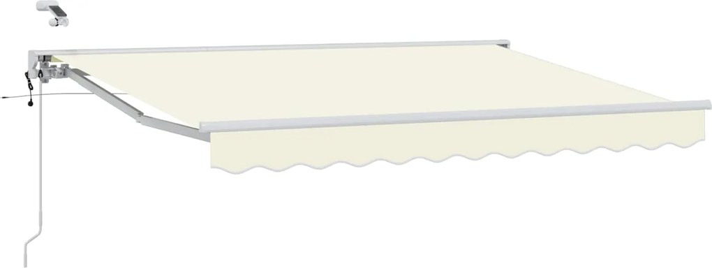vidaXL Cort electric retractabil Crem 2,5 x 2 m