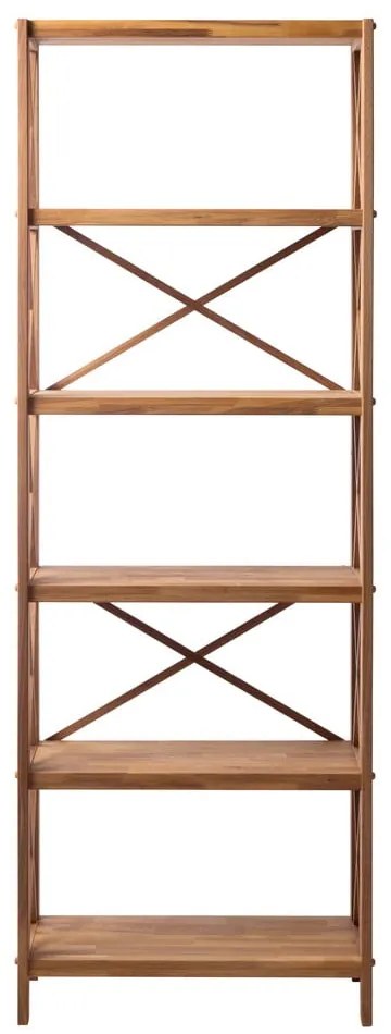 Etajeră în culoare naturală din lemn de stejar 70x198 cm X-Shelf – Unique Furniture