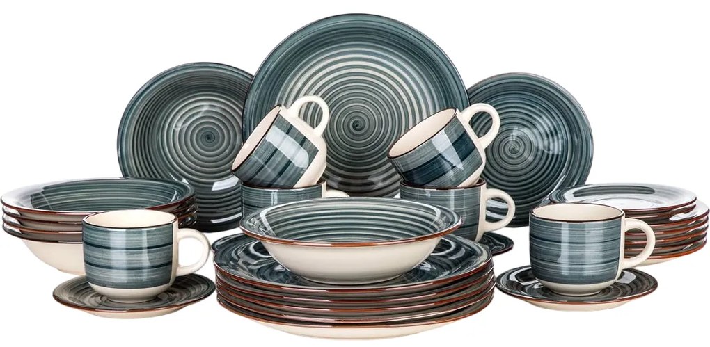 Set de masă Banquet 30-piese Spiral Blue