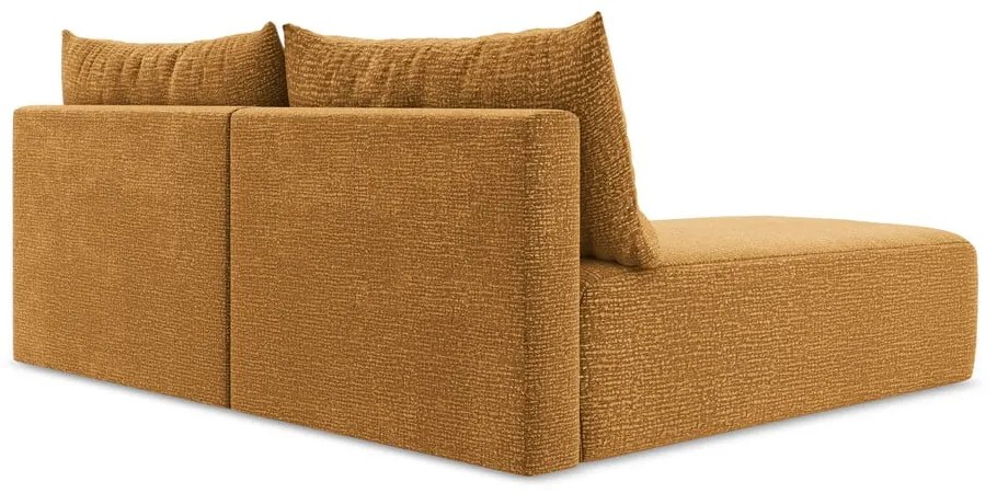 Colțar portocaliu extensibil/cu spațiu de depozitare (cu colț pe partea stângă) Kalena – Makamii