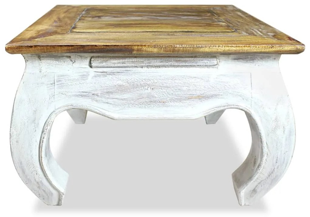 244506 vidaXL Masă laterală din lemn masiv reciclat, 50 x 50 x 35 cm