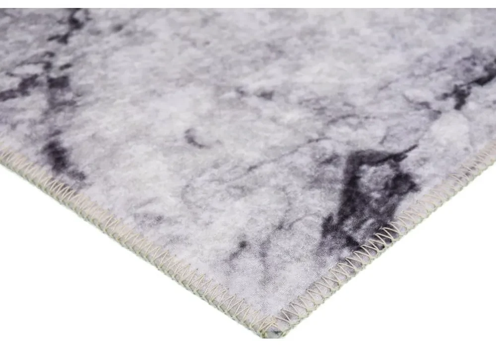 Covor gri deschis lavabil 80x50 cm - Vitaus