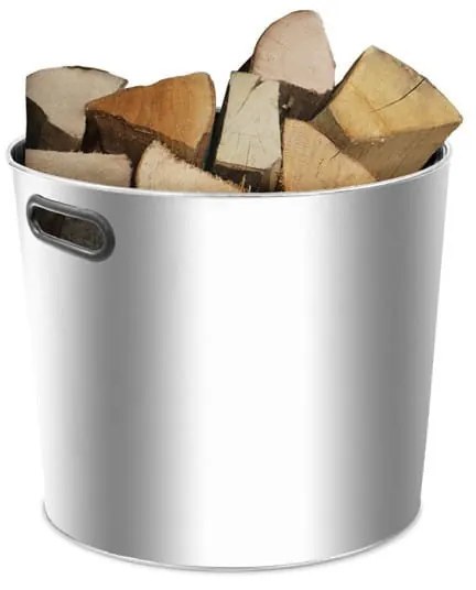 Coș din oțel inoxidabil pentru lemne de foc