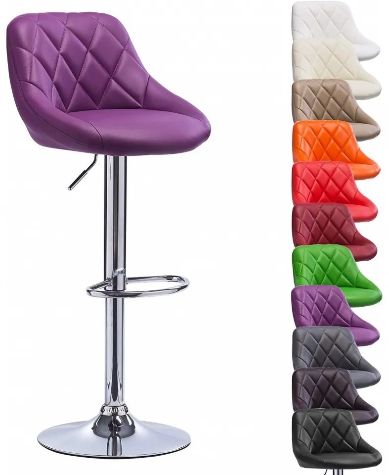 SCA212 - Scaun tapitat bar, imitatie de piele, inaltime sezut reglabila 60-82 cm - Diverse culori