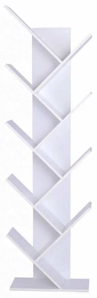 Etajera multifunctionala 45x20x143.5 cm, PAL Alb
