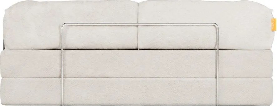 Canapea bej extensibilă cu tapițerie din țesătură bouclé 180 cm Bloom – TemaHome