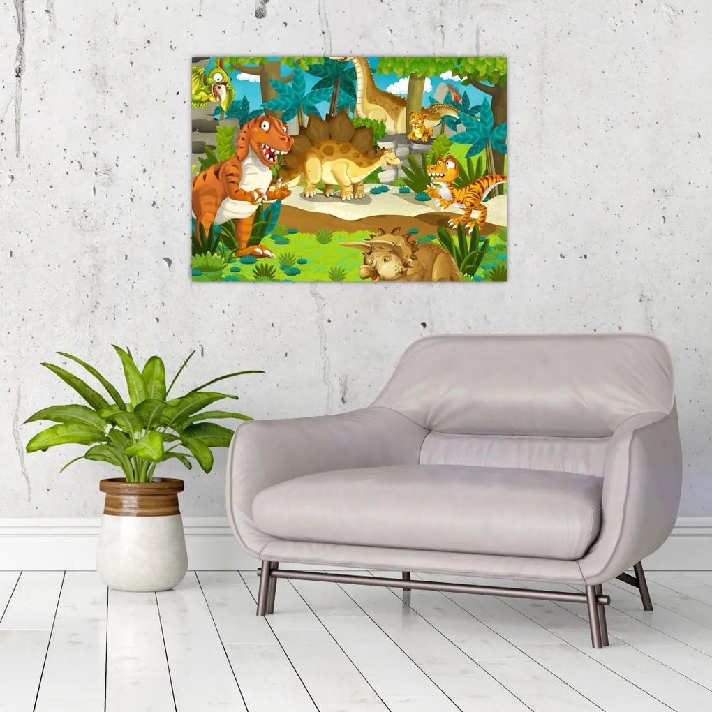 Tablou - Dinozaurii (70x50 cm)
