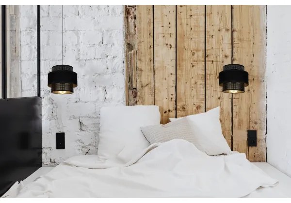 Lustră pe cablu NESS 1xE27/60W/230V neagră