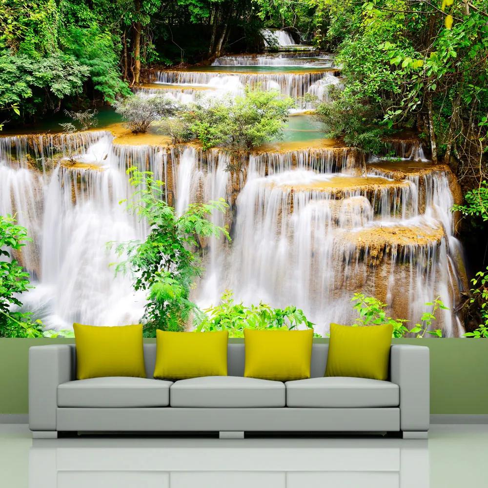Fototapet Bimago - Thai waterfall + Adeziv gratuit 200x140 cm