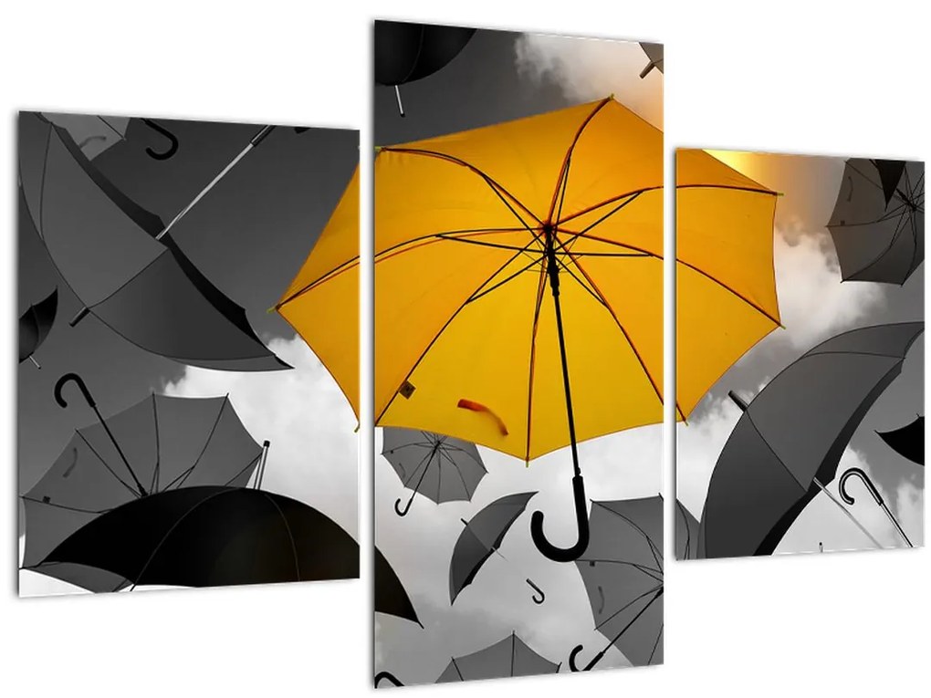 Tablou - Umbrelă galbenă (90x60 cm)