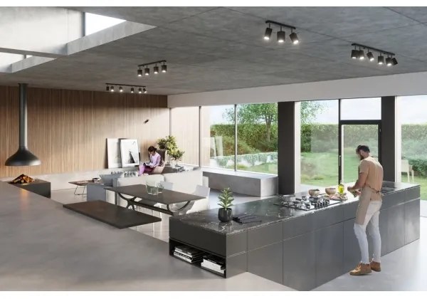 Lampă spot MERIDA 3 3xGU10/40W/230V negru