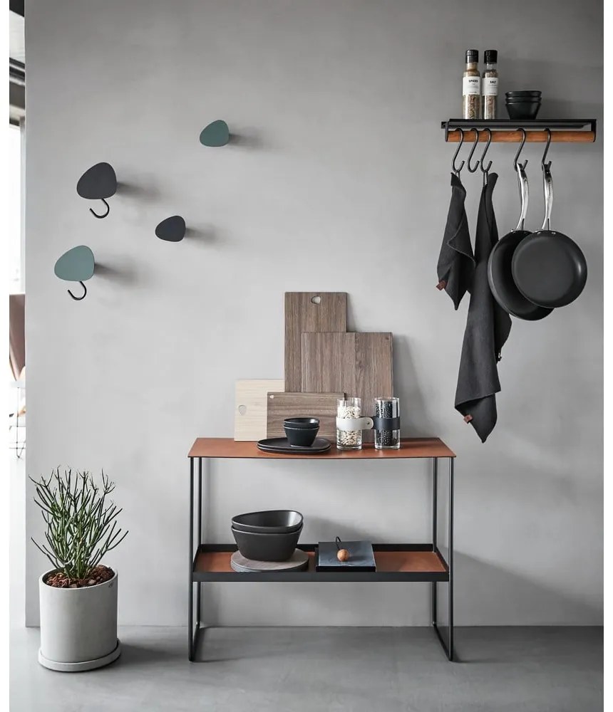 Masă consolă maro coniac din metal 29x78 cm Bull – LIND DNA