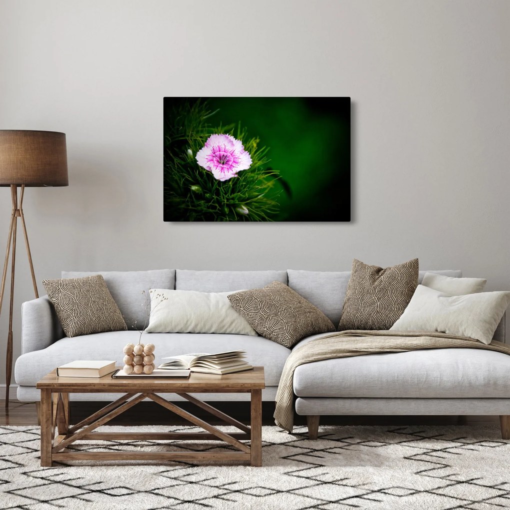 Tablou cu floare roz (90x60 cm)