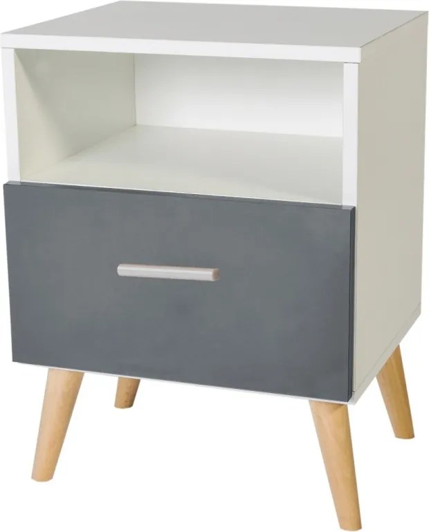 Noptiera cu sertar, 40x53x37 cm, Logan, ADRK Furniture (Culoare: Sonoma)