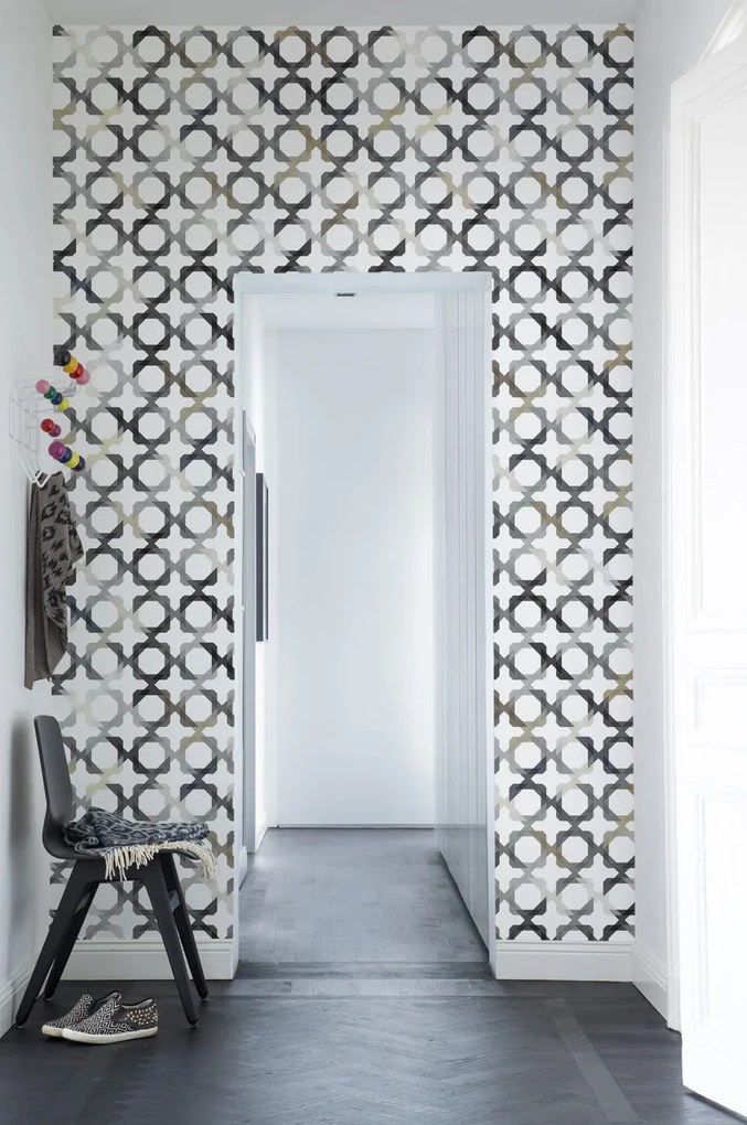 Fototapet, Patchwork Play, Grey, repetitiv, Rebel Walls