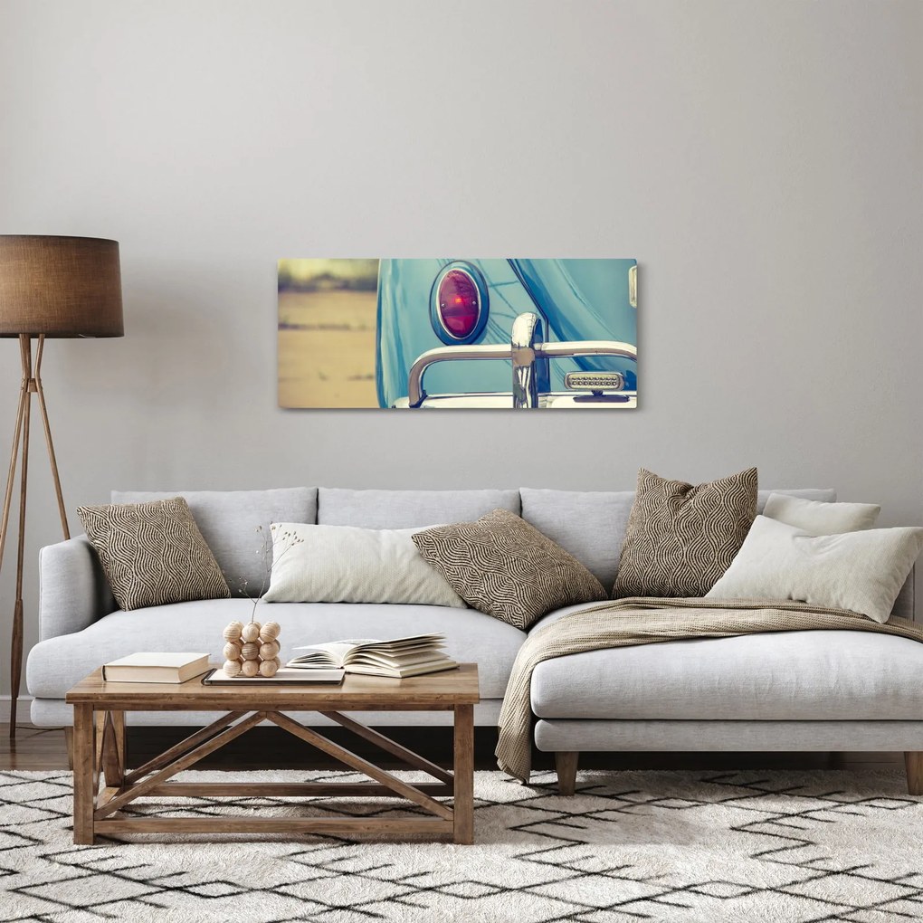Tablou cu veteran turcoaz (120x50 cm)