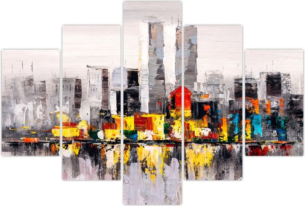 Tablou -Pictura orașului (150x105 cm)