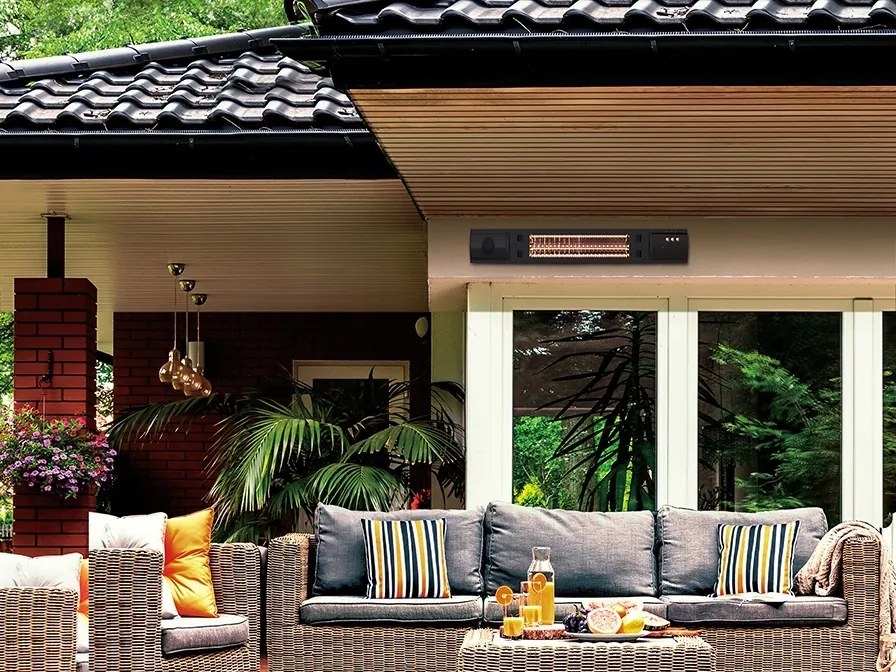 Încalzitor electric de terasa exterior cu telecomanda si speakers IP55 Heat Music