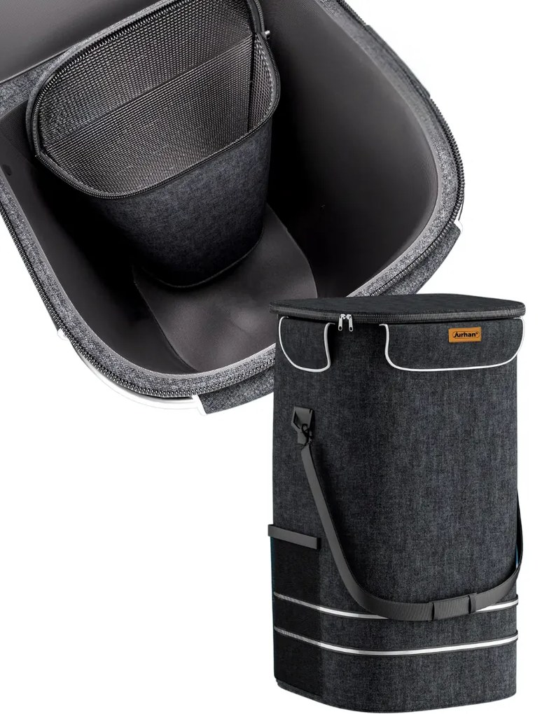 Geantă de cumpărături pe roți pentru scări COMFORT, 50L, negru Jurhan