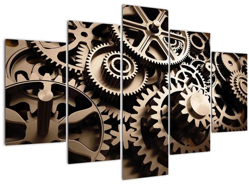 Tablou - Piese de ceas (150x105 cm)