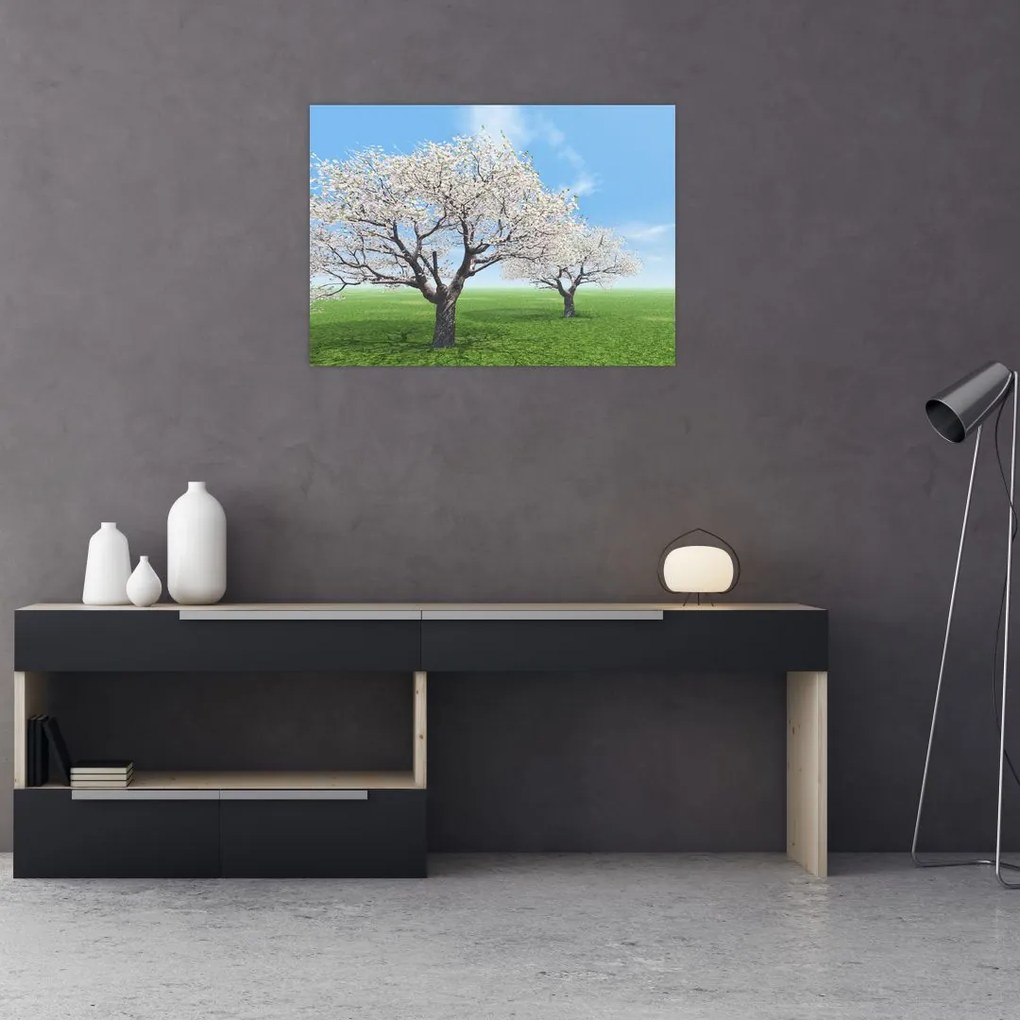 Tablou cu copaci (70x50 cm)