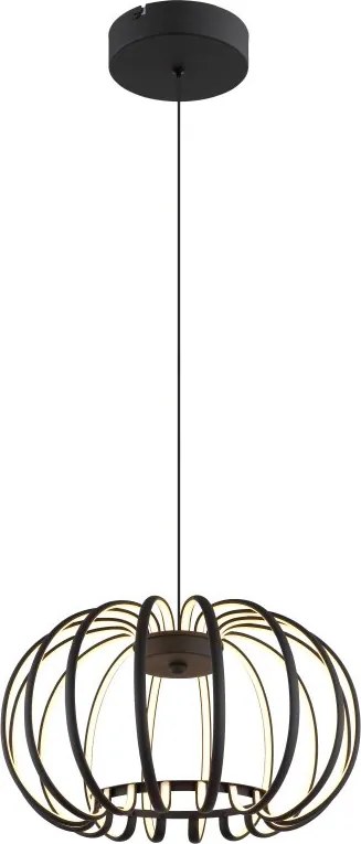 Lustra LED suspendata moderna RIBBON negru