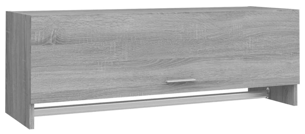 815214 vidaXL Șifonier, gri sonoma, 100x32,5x35 cm, lemn prelucrat
