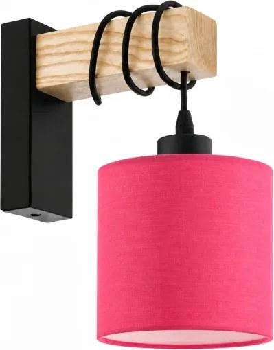 BRILAGI - Aplica de perete NUBILA 1xE27/60W/230V maro/negru/roz