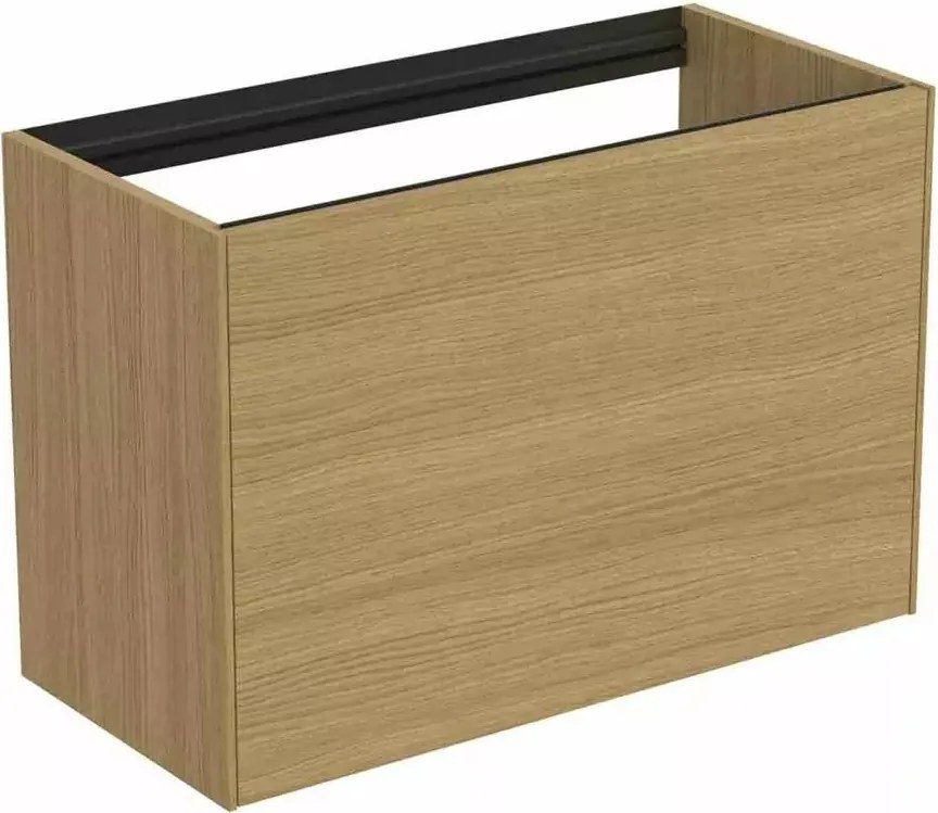 Dulap baza suspendat Ideal Standard Atelier Conca 1 sertar 80 cm finisaj stejar deschis