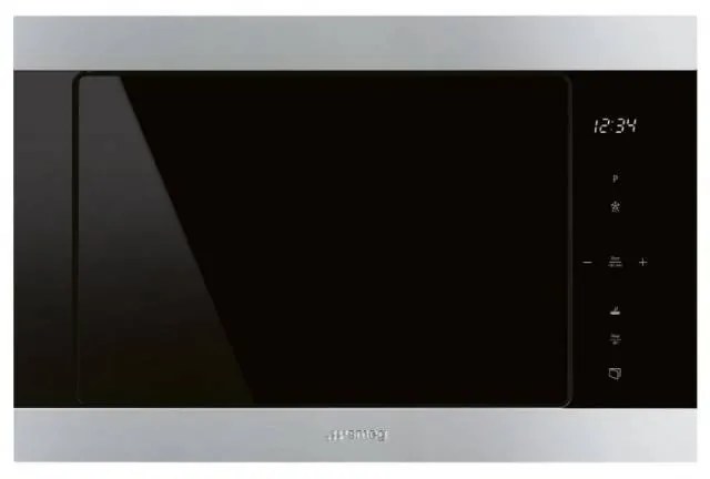 Cuptor incorporabil cu microunde Smeg Classic FMI325X, 60 cm, inox