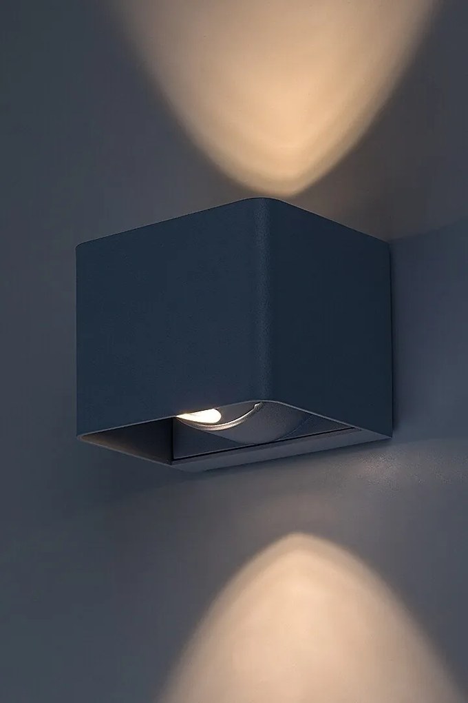 Aplica de exterior iluminat ambiental, Protectie IP54 Hallstatt gri