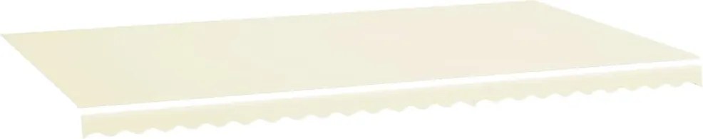 vidaXL Pânză de rezervă copertină, crem, 6x3,5 m