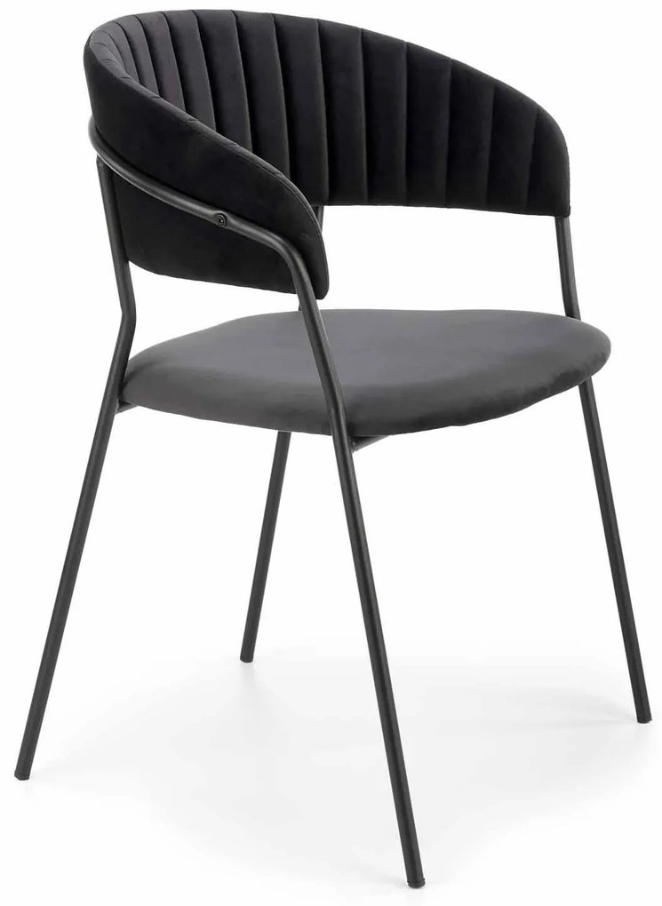 Scaun de sufragerie Kepi (Negru). 1048947